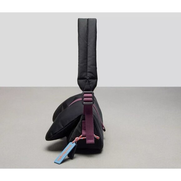Coach Coachtopia Loop Puffy Wavy Dinky Bag in Black & Purple - NWT - Picture 3 of 6